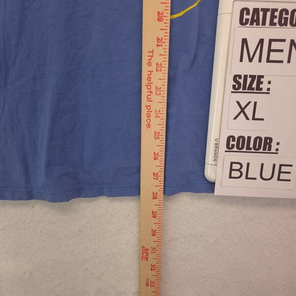 Urban Outfitteres Magic Happens Everyday Long Sleeve T Shirt Mens Size XL Blue - Picture 6 of 9